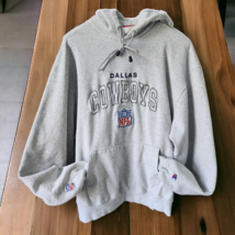 Champion Dallas Cowboys NFL FOOTBALL XL Hoodie Sweatshirt Gray Thick Pul... - £37.24 GBP