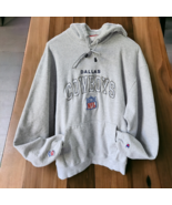 Champion Dallas Cowboys NFL FOOTBALL XL Hoodie Sweatshirt Gray Thick Pul... - £37.20 GBP