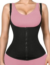 Waist Trainer for Women Zipper Vest Body Shaper Cincher Tummy Control   (Size:L) - £13.91 GBP