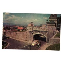 Vintage Postcard La Porte Kent Quebec Canada Gate Horse Buggy City Entrance - £5.43 GBP