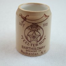 Antique 1911 Bartholomay Brewing Mettlach Shriners Mini Beer Mug Germany RARE - £112.11 GBP