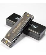 10Hole C Metal Harmonica for Beginners with Sheet Music and Case - $29.00