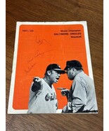 1971 World Champion Baltimore Orioles Baseball Program 4 Autographs Tom ... - $1,125.62 MXN