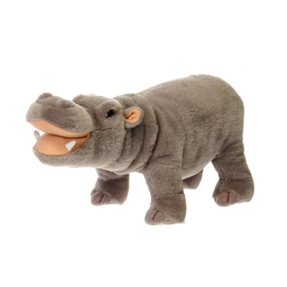 Hippopotamus Stuffed Animal - Standing Hippo - Plush Favorite Animal Keepsake - £14.91 GBP