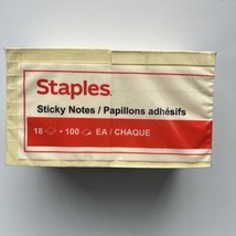 Staples Simply 3 x 3 Yellow Notes 18/Pack - £10.45 GBP