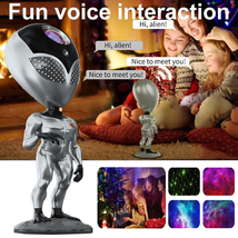 Kids Gift Projector Lamp Led Voice Interaction Galaxy Projector Bedroom Decorati - £73.45 GBP