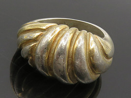 925 Sterling Silver - Vintage Fluted Dome Petite Band Ring Sz 4.5 - RG15698 - £27.87 GBP