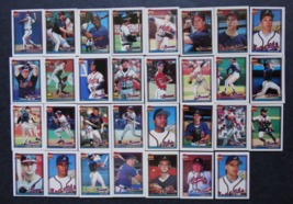1991 Topps Micro Mini Atlanta Braves Team Set of 30 Baseball Cards - £11.00 GBP