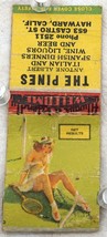 Vintage Matchbook Cover The Pines Net Results Girlie Pinup Hayward California - £3.98 GBP