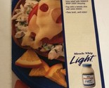 1990s Kraft Miracle Whip Light Vintage Print Ad Advertisement pa15 - £5.44 GBP