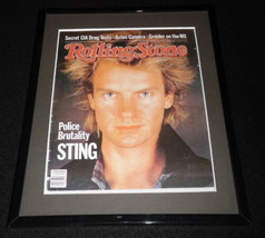 Sting Framed September 1 1983 Rolling Stone Cover Display - £27.37 GBP