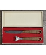 German Solingen Grasoli Cheese Knife &amp; Fork Set Stil Ruftical Kafe Set EUC - £9.51 GBP