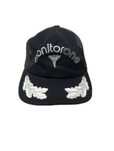 Vintage US Cap Snapback Monitorone Hat Silver Wings M/L Medical Made In USA - $19.79