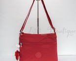 NWT Kipling KI0565 Annabelle Crossbody Bag Double Zip Nylon Cherry Red T... - $59.95