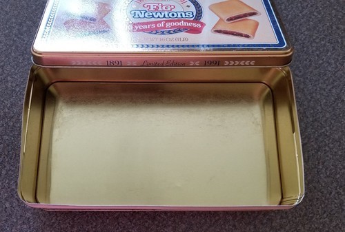 Vintage ~ Fig Newton Metal Tin ~ 100 Years of Goodness ~ Limited Edition ~  1991 Item image 4
