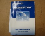 FORESTER  2001 Owners Manual 132529  - $31.78