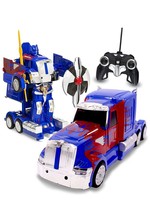 RC Toy Transforming Robot Remote Control (27 MHz) Truck Button Transform... - £155.69 GBP