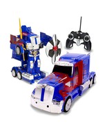 RC Toy Transforming Robot Remote Control (27 MHz) Truck Button Transform... - £158.64 GBP