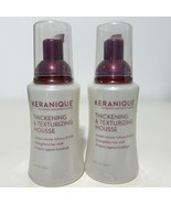 2 Keranique Thickening &amp; Texturizing Mousse 3.4 oz Volume Fullness &amp; Bod... - $39.98