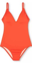 Kona Sol™ ~ Women&#39;s Large (12/14) ~ Orange Solid /AGE19 ~ One Piece Swimsuit - £17.93 GBP