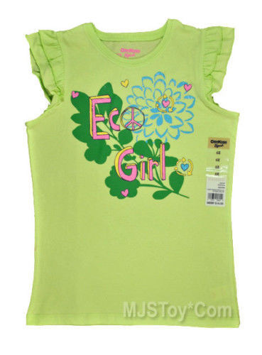 Primary image for NWT Oshkosh B'gosh Friendly Eco Girl T-Shirt Tee Size 6