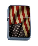 American Flag D11 Windproof Dual Flame Torch Lighter Refillable - £11.88 GBP