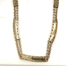 Vintage Sterling Signed RL Ralph Lauren Chain Link Statement Necklace sz 14 1/2 - £181.84 GBP