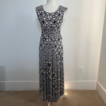 Maeve Anthropologie Mallorca Jersey Knit Dress Medium Indigo Ivory - $48.37
