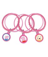 Peppa Pig Bracelet Kit Birthday Party Favors 8 Per Package New - $112.14 MXN