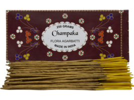 Champaka Flora Agarbatti Natural Fragrance Hand Rolled Incense Sticks Box 250g - £16.35 GBP