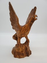 Wooden Eagle Figurine 12in - £41.36 GBP