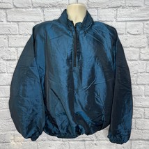 Vintage Mama Coca Iridescent 1/4 Zip Pullover Windbreaker Jacket OSFA Blue/Black - $34.60