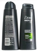 2 Dove Men + Care 2in1 Formula Fresh Clean With Caffeine Menthol Invigorate 13oz - £17.29 GBP