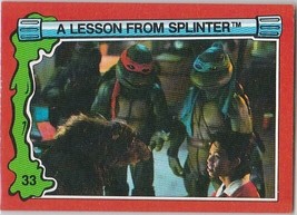 N) 1991 Topps - Teenage Mutant Ninja Turtles 2 - Movie Trading Card - #33 - $36.72 MXN