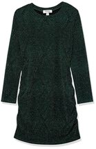 Speechless Girls&#39; Long Sleeve Glitter Knit Ruched Party Dress, Hunter, 7 - €6,43 EUR