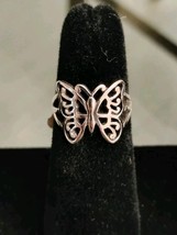 925 Sterling Silver Butterfly Ring Size 6 Free Shipping - $22.99