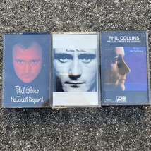 Phil Collins Lot of 3 Cassettes - No Jacket Requied, Face Value, Hello I Must Be - £8.40 GBP