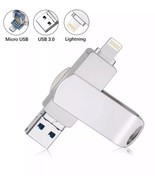 for iPhone/iPad/PC 32GB Dual USB 3.0 Drive USB Thumb Drive 3 in 1 Memory... - $374.05 MXN