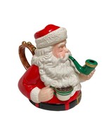 Department 56 Teapot Santa Smoking Pipe Figural Pitcher Jolly St Nick Ce... - $627.42 MXN
