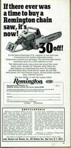 1968 Print Ad Remington Compact Chain Saws Park Forest,IL - $9.67