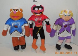 1995 Mcdonalds NHL Muppet Players Lot of 3 Fozzie Animal Miss Piggy - £18.99 GBP