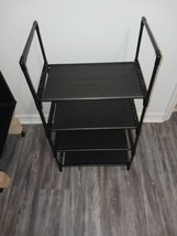 Small Shoe Rack, 4-Tier Shoe Shelf Storage Steel 11.4&quot;D x 17.3&quot;W x 28.8&quot;H - $348.07 MXN