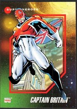 Marvel 1992 Impel Super Heroes Captain Britain Trading Card #17 EUC Sleeved - $2.00