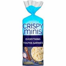 5 X Quaker Crispy Minis Gluten-Free Everything Rice Cakes 14 Count/ 168g Each - £27.15 GBP