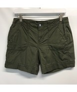 Calvin Klein Casual Shorts Green 5.5&#39; Shorts 100% Cotton Flat Front Size 2 - $27.72 CAD