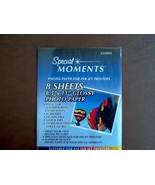 Special Moments Photo Paper 8 Sheets Glossy Photo Quality Paper - £9.14 GBP