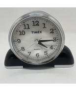 Timex  Quarts Black  Desk Alarm Clock Tested And Working - £9.89 GBP