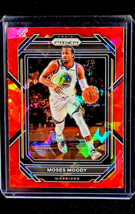 2022-23 Panini Prizm Red Cracked Ice #103 Moses Moody Golden State Warriors Card - £1.99 GBP