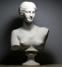 Testa di busto della dea Afrodite Venere di Milo scultura greca in marmo fuso... - £68.34 GBP