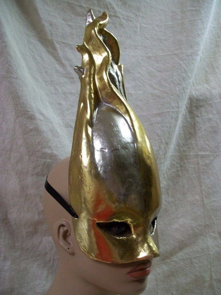 Gold Silver Burning Passion Mask Flame Fire God Hephaestus Goddess Hestia Venus Item image 3